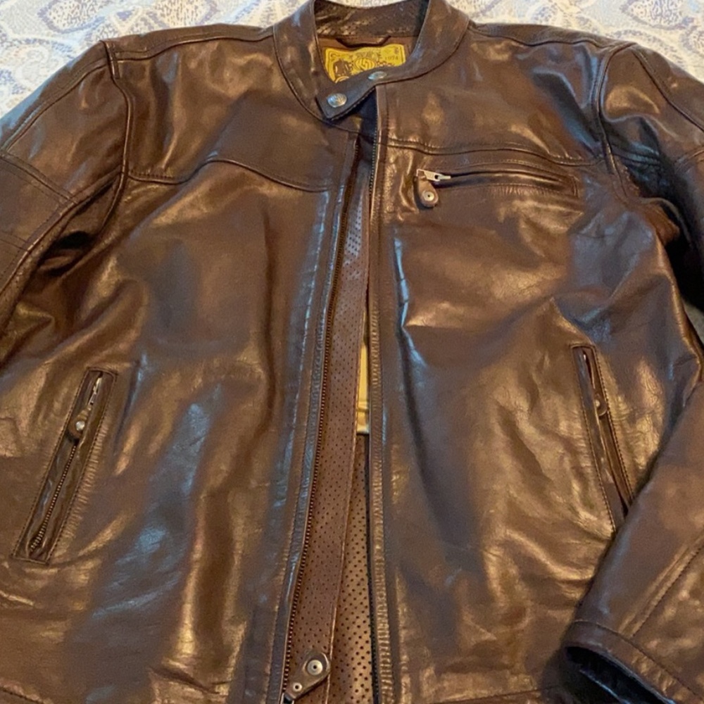 Roland sands men’s leather jacket